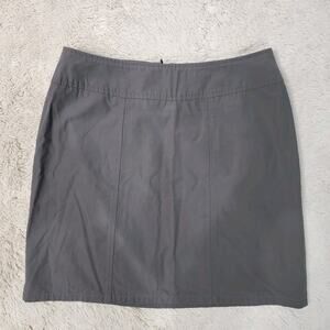 Made in France Pencil Skirt les chemins blancs Gray Size 38 (6) Cotton/Nylon